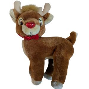 Rudolph Red Nosed‎ Reindeer Plush Christmas Holiday Stuffed Animal Toy 9"